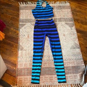 K Deer legging and crop top set